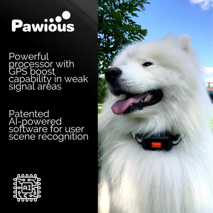 GPS Dog Fence F810+, 2Nd Gen with GPS Signal Boost Chip and AI Scene Recognition, Outdoor Use