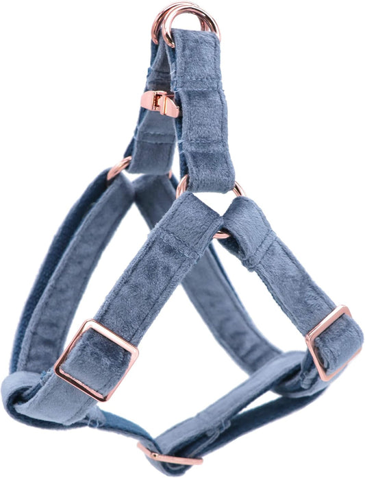 Dog Halter Harness, Velvet Dog Harness, No Pull Dog Halter Harness, Adjustable Heavy Duty Dog Harness for Small Medium Large Dogs