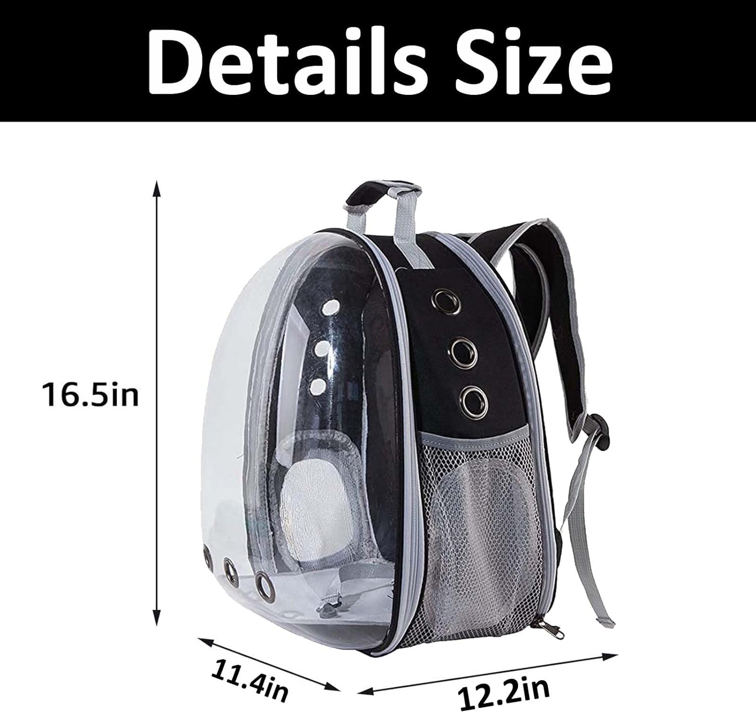 Cat Backpack Carrier Dog Carriers for Small Dogs Carrier Cat Bag Pet Carrier for Cat Carrier Backpack Cat Supplies Cat Travel Carrier Small Pet Carrier Airline Approved Dog Carrier, Black