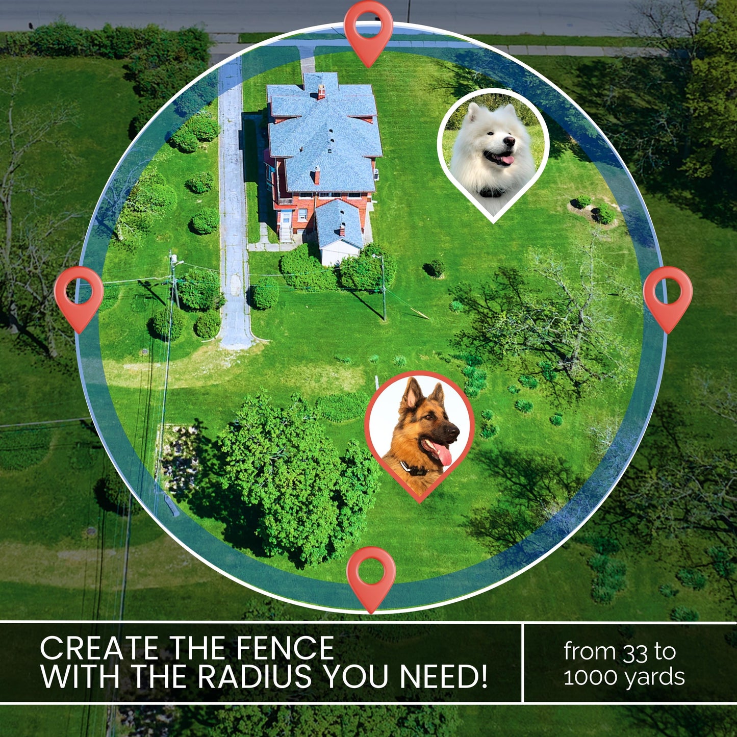 GPS Dog Fence F810+, 2Nd Gen with GPS Signal Boost Chip and AI Scene Recognition, Outdoor Use
