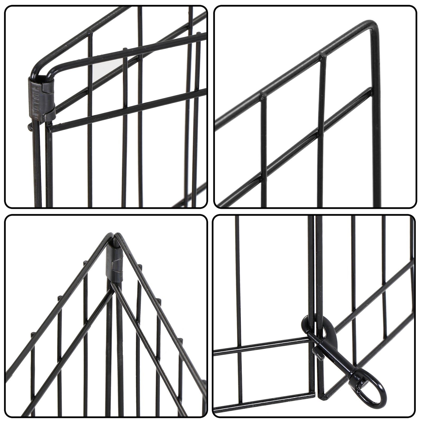 30 Inch 8 Panels Tall Dog Playpen Large Crate Fence Pet Play Pen Exercise Cage