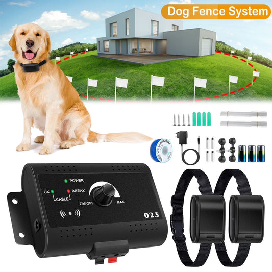 Invisible Fence for Dog Waterproof Shock Collar for Dog Electric Fence for Dogs up to 1.2 Acres